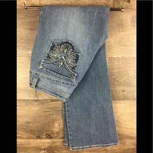 Nine West Date Night Fit Jeans wide bottoms